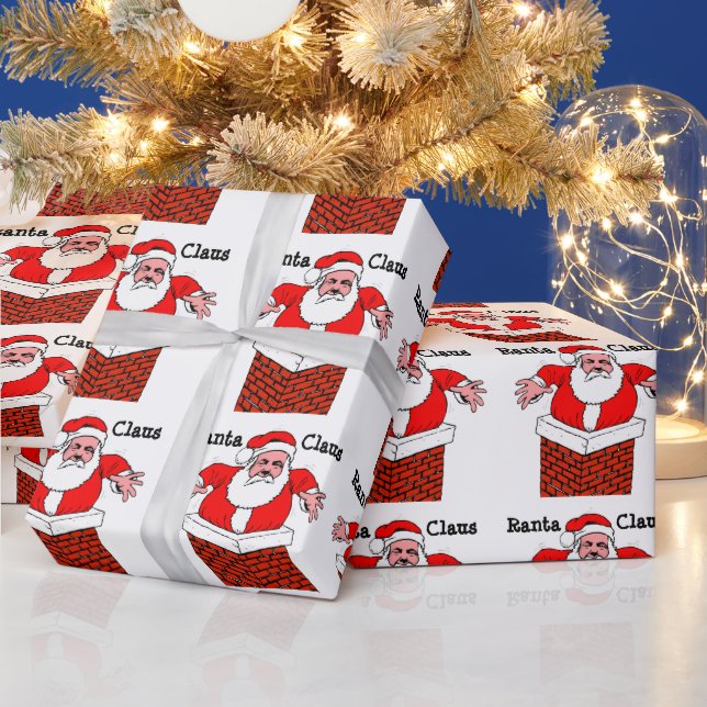 Donald Trump Ranta Claus Wrapping Paper (Holidays)