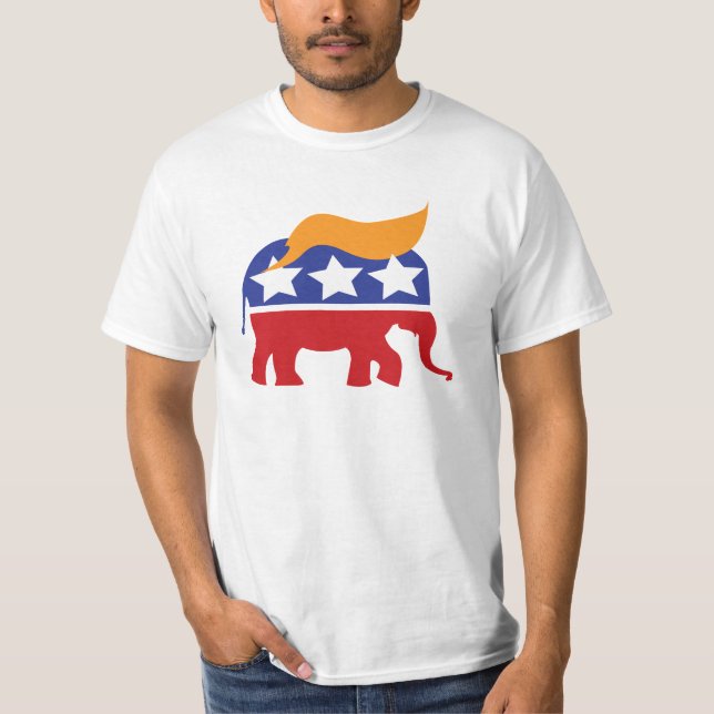 Donald Trump Republican Elephant T-Shirt (Front)