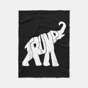 Donald Trump Republican Elephant Trump Supporter P Fleece Blanket