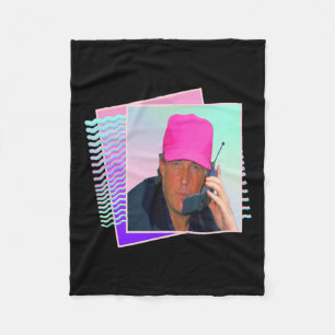 Donald Trump Retro 80s 90s Graphic Fleece Blanket