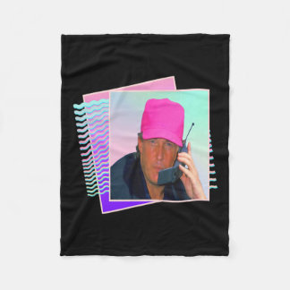 Donald Trump Retro 80s 90s Graphic  Fleece Blanket