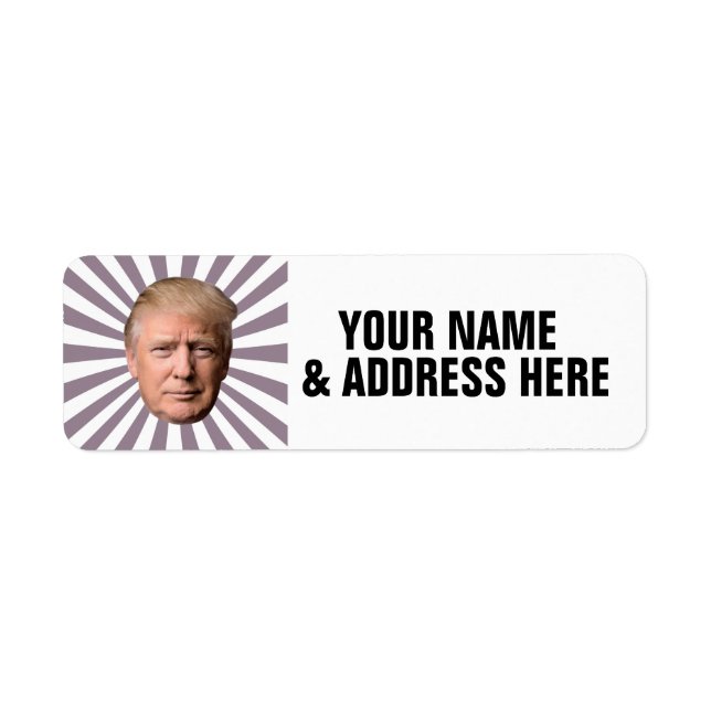 DONALD TRUMP RETURN ADDRESS LABLES (Front)
