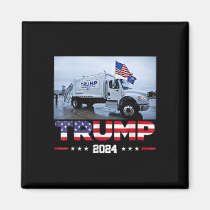 Donald Trump Rides Garge Truck - Garge Truck Trump Magnet