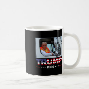 Donald Trump Rides In Garbage Truck 1  Coffee Mug