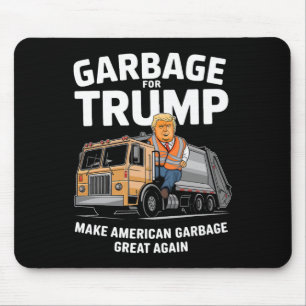 Donald Trump Rides In Garbage Truck 2024 Mouse Mat