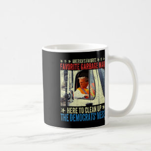 Donald Trump Rides In Garbage Truck  Coffee Mug