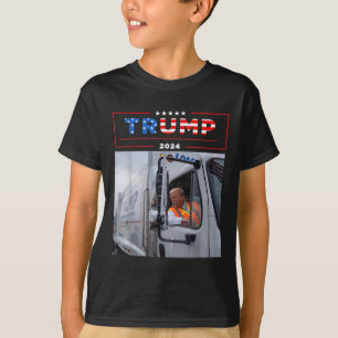 Donald Trump Rides In Garbage Truck Shirt Garbage