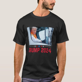 Donald Trump rides in garbage truck T-Shirt