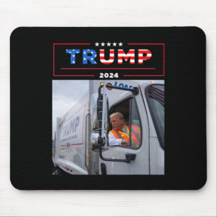 Donald Trump Rides In Garge Truck Shirt Garge Tee Mouse Mat