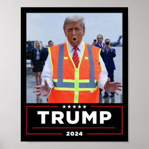 Donald Trump Rides In Garge Truck Shirt Garge Tee Poster