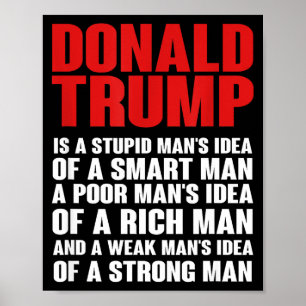 Donald trump ridicule tshirt- he is not presidentD Poster