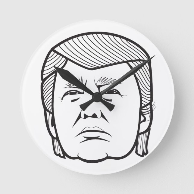 donald trump round clock (Front)