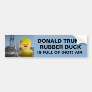 Donald Trump Rubber Yellow Duck Bumper Sticker