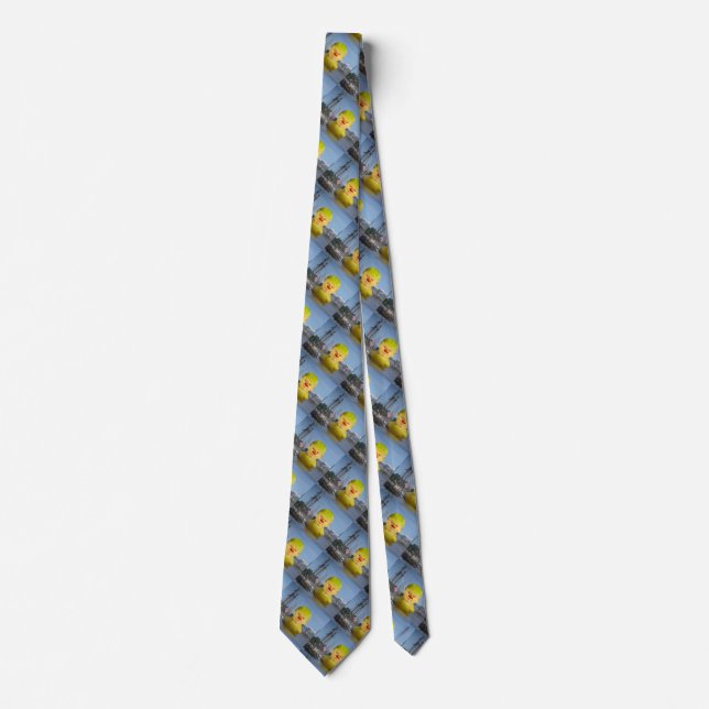 Donald Trump Rubber Yellow Duck Necktie (Front)