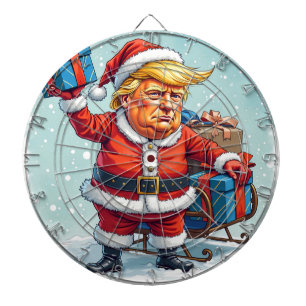 Donald Trump Santa Claus  Dartboard