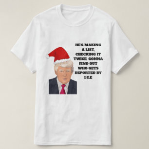 Donald Trump Santa Claus Funny Christmas T-Shirt