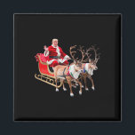 Donald Trump Santa Claus Sleigh Christmas Xmas Usa Magnet<br><div class="desc">Donald Trump Santa Claus Sleigh Christmas Xmas Usa President</div>