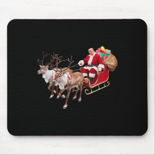 Donald Trump Santa Claus Sleigh Christmas Xmas Usa Mouse Mat