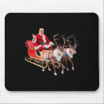 Donald Trump Santa Claus Sleigh Christmas Xmas Usa Mouse Mat<br><div class="desc">Donald Trump Santa Claus Sleigh Christmas Xmas Usa President</div>