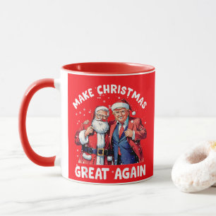 Donald Trump Santa Claus   Trump Santa Gift Red Mug