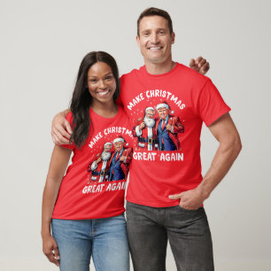Donald Trump Santa Claus Trump Santa Gift Red T-Shirt
