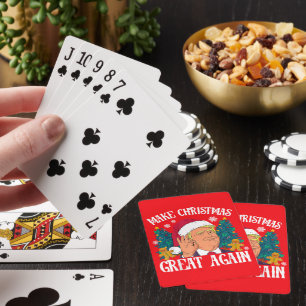 Donald Trump Santa Make Christmas Great Again Playing Cards