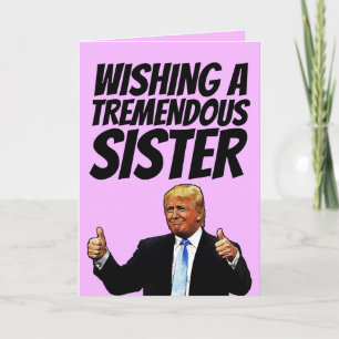 DONALD TRUMP SISTER BIRTHDAY CARDS