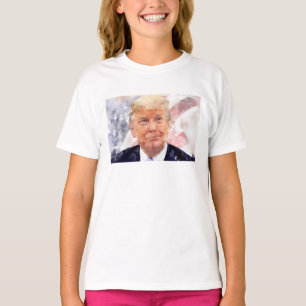 Donald Trump smiling with American flag T-Shirt