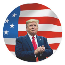 Donald Trump Sticker Election 2024 MAGA Flag