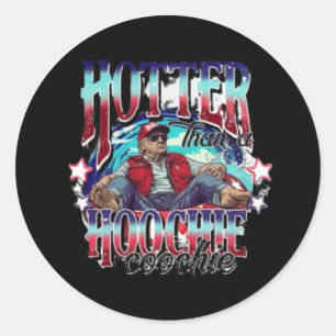 Donald Trump Summer Vibe Classic Round Sticker