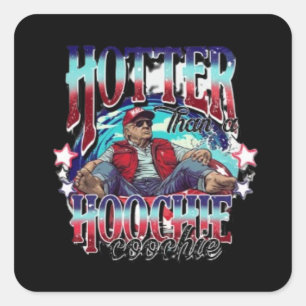 Donald Trump Summer Vibe Square Sticker