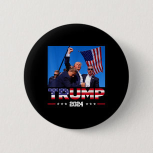Donald Trump Survived Shooting At Election Rally 6 Cm Round Badge