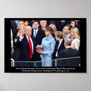 Donald Trump Swearing-In as President Poster