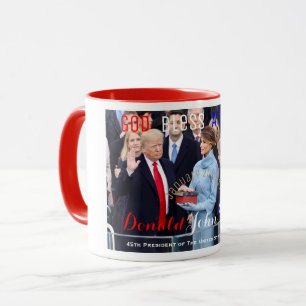 Donald Trump taking his Oath of Office January 20 Mug