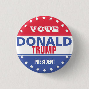 Donald Trump Template for Elections 3 Cm Round Badge