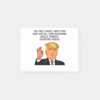 Donald Trump - terrific dad fathers day birthday Post-it Notes