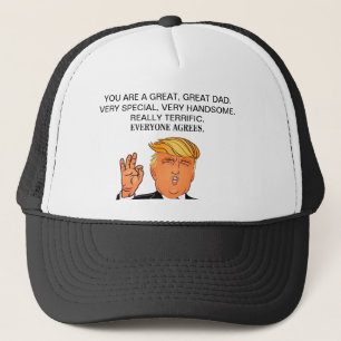 Donald Trump - terrific dad fathers day birthday Trucker Hat