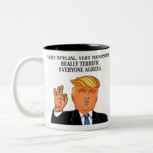Donald Trump - terrific dad fathers day birthday Two-Tone Coffee Mug
