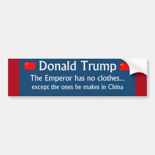 Donald Trump: The Emperor has no clothes Bumper Sticker