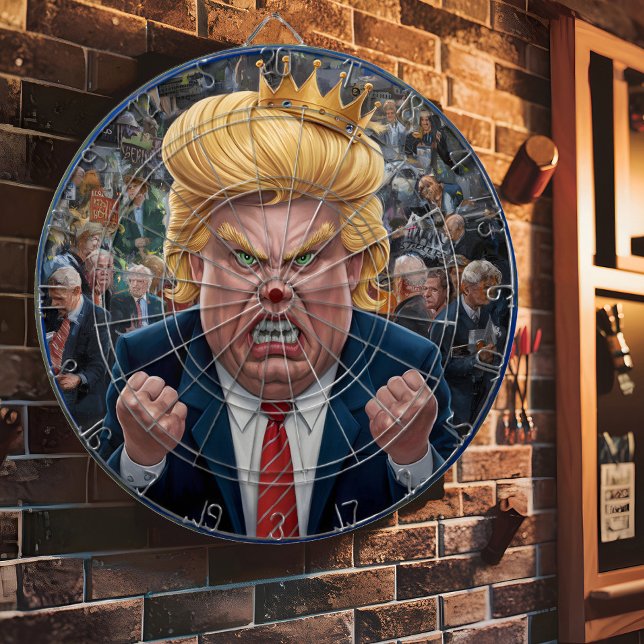 Donald Trump The King of Darts Dartboard (Creator Uploaded)