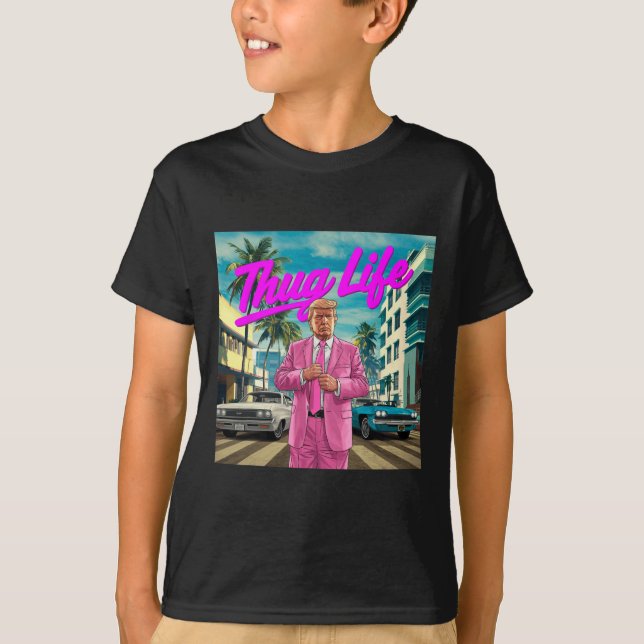 Donald Trump Thug Life  T-Shirt (Front)