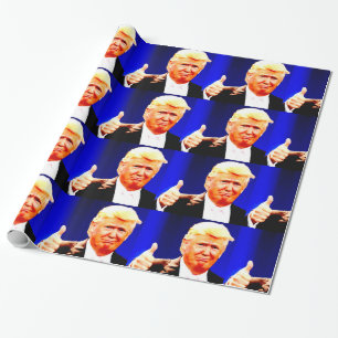 DONALD TRUMP THUMBS UP CHRSTMAS Wrapping Paper