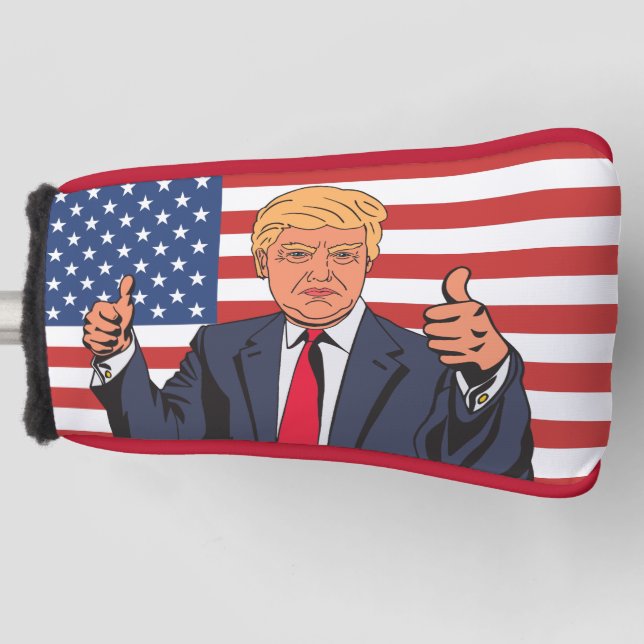 DONALD TRUMP THUMBS UP GOLF HEAD COVER (Front)