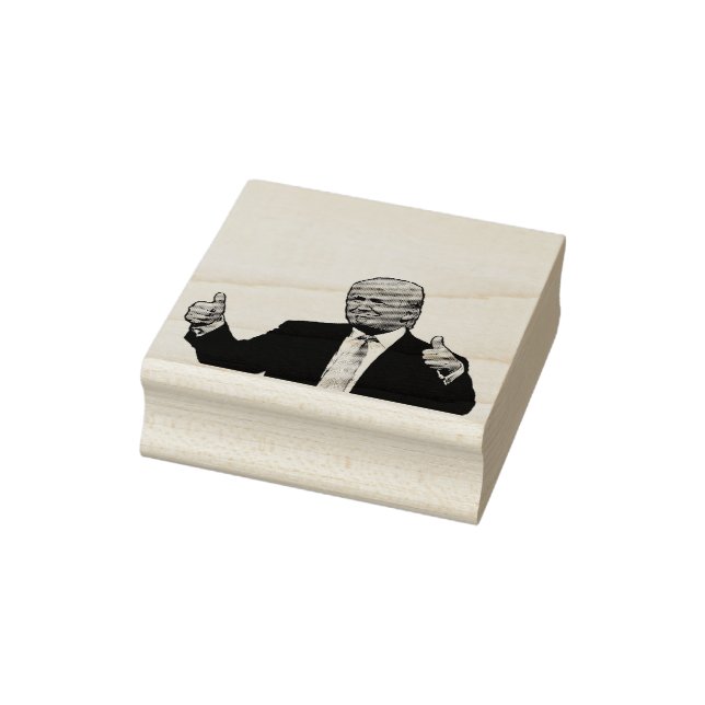 DONALD TRUMP THUMBS UP RUBBER STAMP (Stamp)
