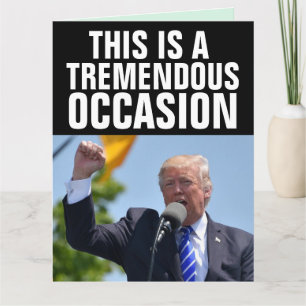DONALD TRUMP TREMENDOUS BIRTHDAY BIG CARDS