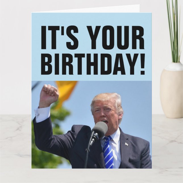 DONALD TRUMP TREMENDOUS BIRTHDAY OVERSIZED CARDS  (Front)