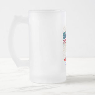 DONALD TRUMP-TRUMP GIRL FROSTED GLASS BEER MUG