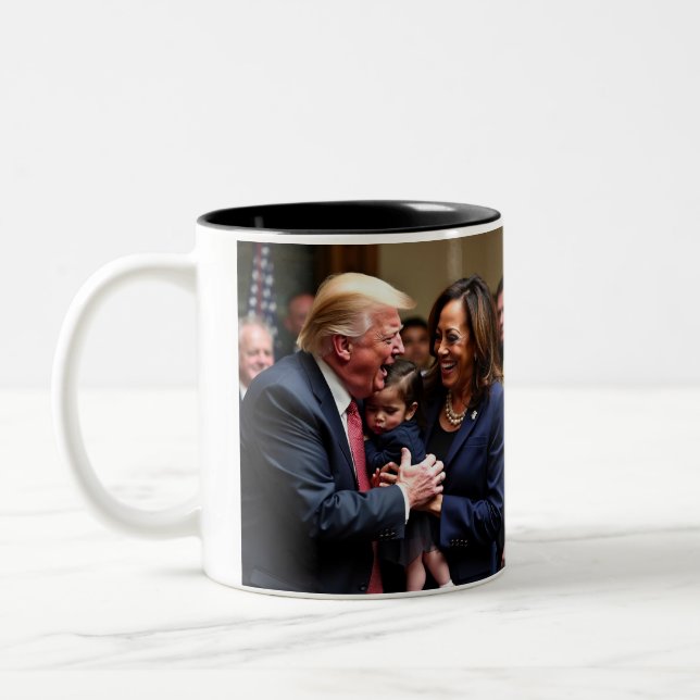 Donald Trump  Two-Tone Coffee Mug (Left)