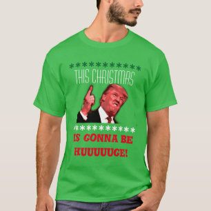 Donald Trump Ugly Christmas T-Shirt in Green