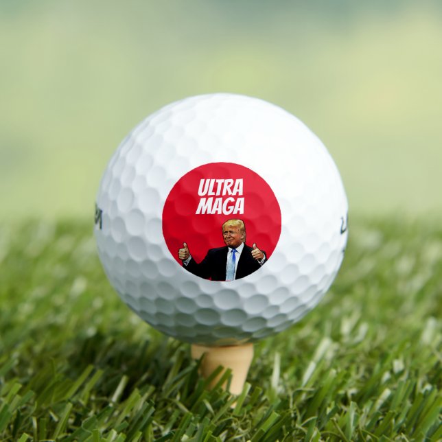  DONALD TRUMP ULTRA MAGA GOLF BALLS (Insitu Tee)